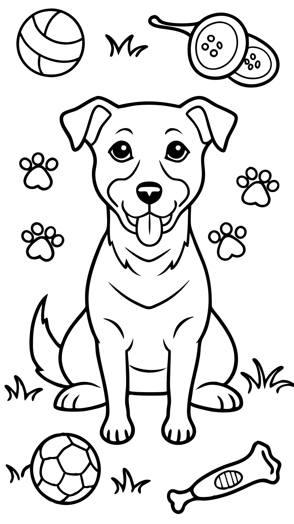 pages à colorier d’images de chien